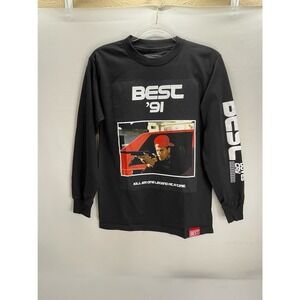 Breezy Excursion BEST 91 Graphic T-Shirt Long Sleeve Black Size Small